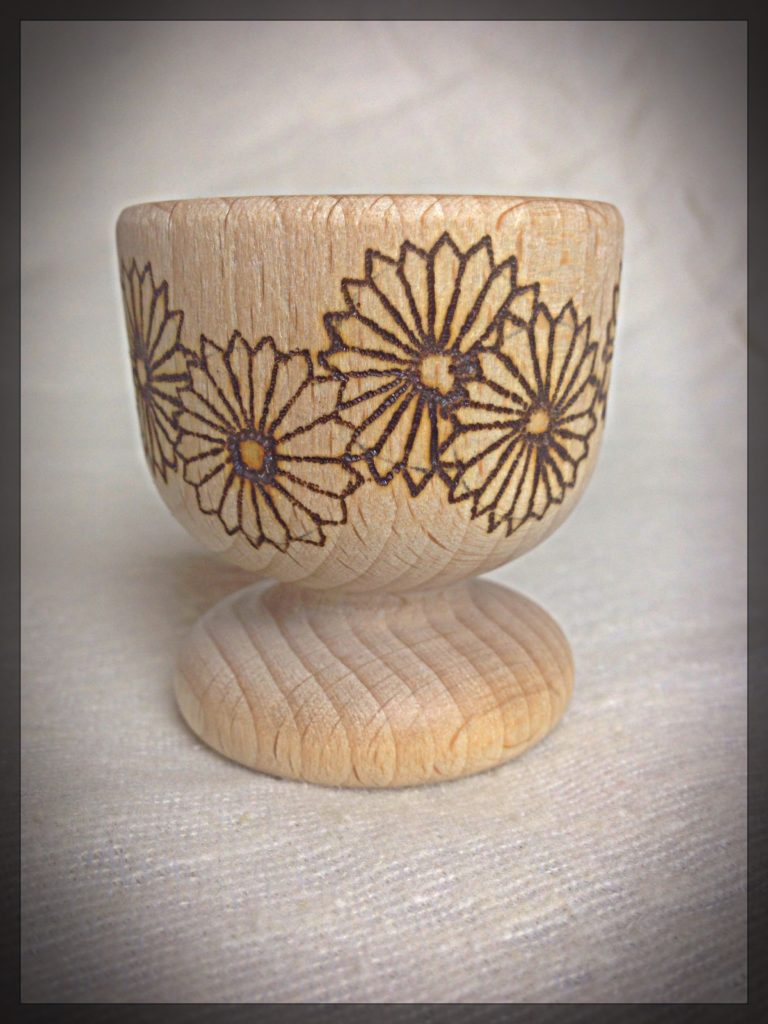 Egg Cup - Flower Design